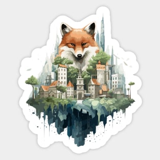 Fox Animal Beauty Nature Wildlife Discovery Sticker